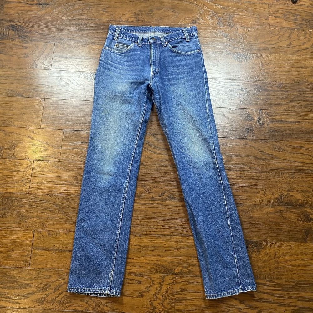 Vintage Levis Jeans Mens Fits 32x34 519 Straight Orange Tab 80s Made in USA